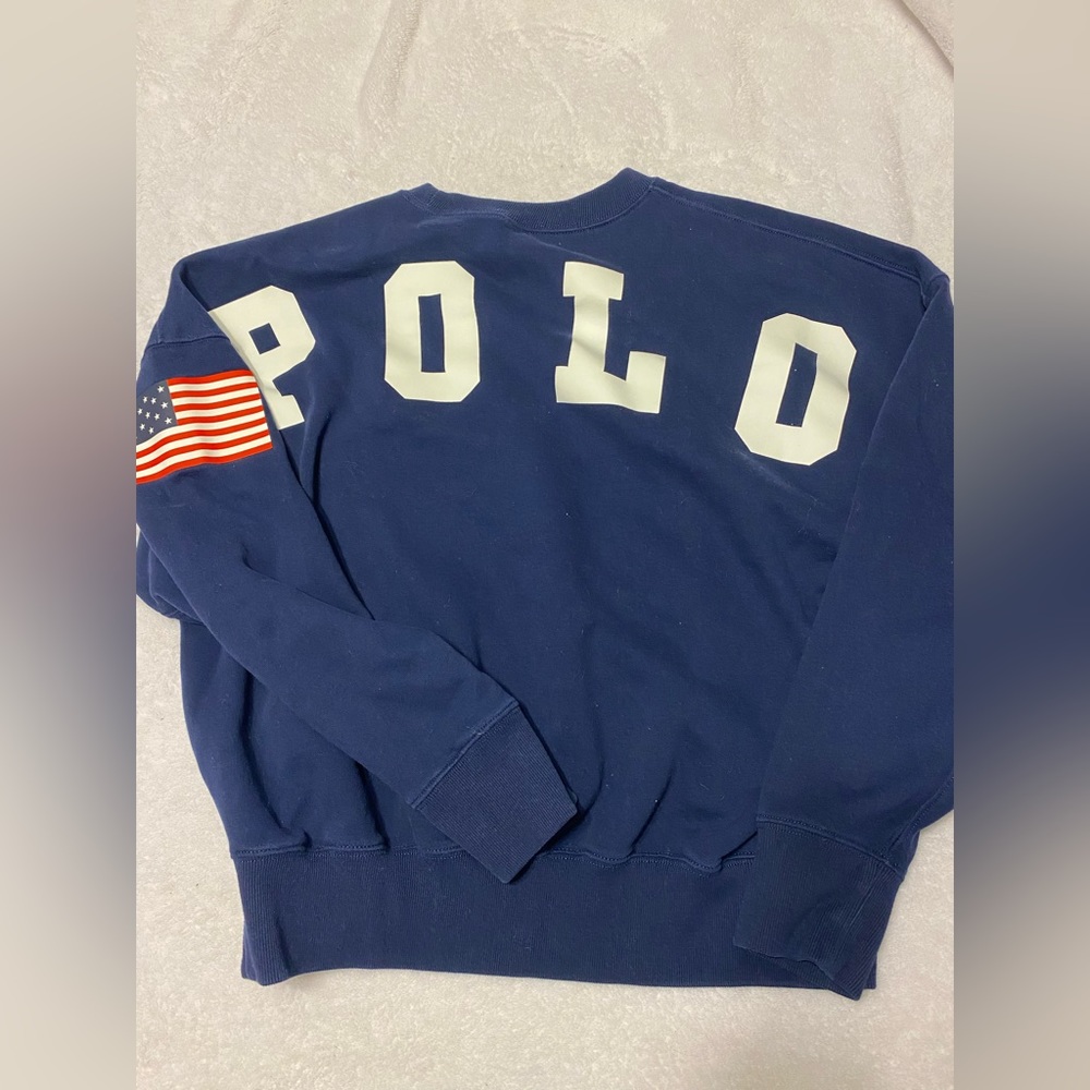 Polo Ralph Lauren American flag patch crew neck